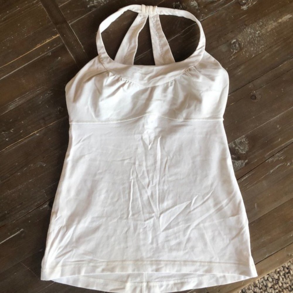 White Lululemon Tank